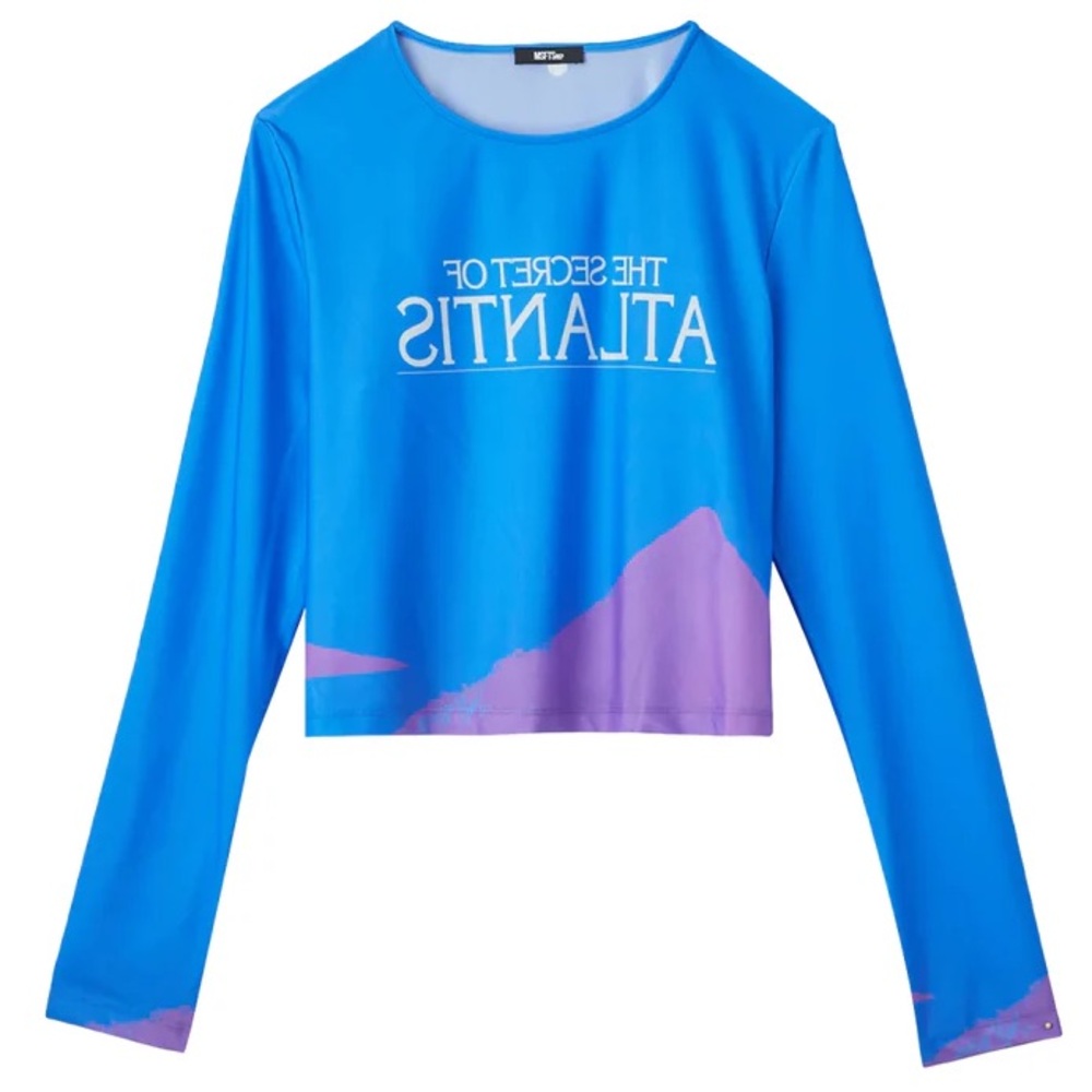 MSFTSrep The Secret Of Atlantis Blue Long Sleeve Shirt Size XL